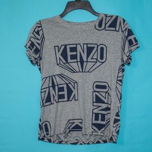 Kenzo Navy and Gray Short Sleeve T-Shirt, Size X-Small